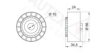 AUTEX 651345 Tensioner Pulley, v-ribbed belt